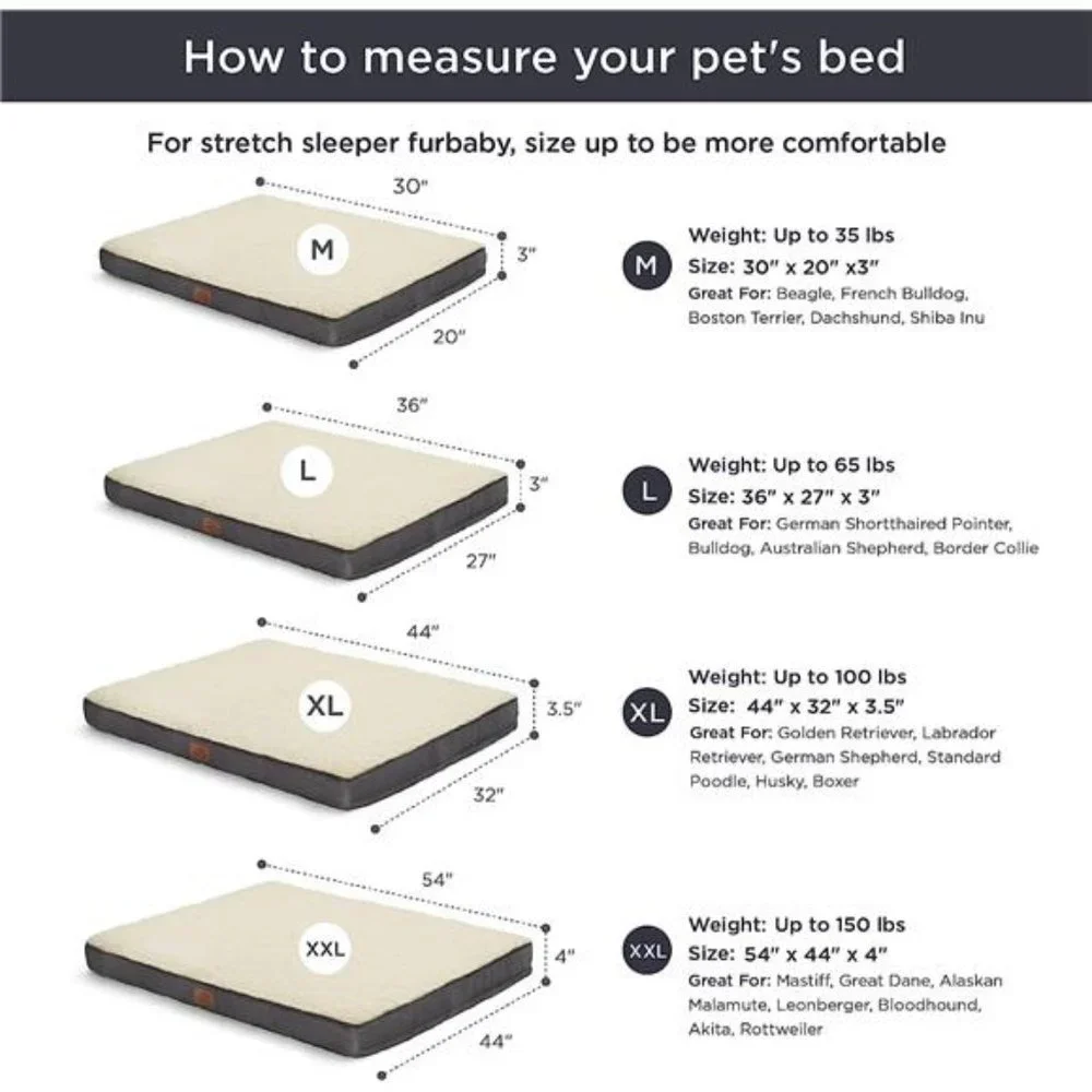 Dog Bed for Medium Dogs - Orthopedic Dog Beds with Removable Washable Cover